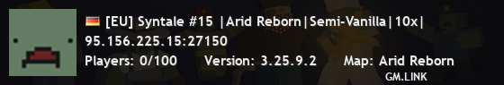 [EU] Syntale #15 |Arid Reborn|Semi-Vanilla|10x|