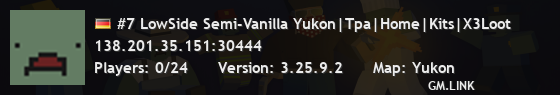 #7 LowSide Semi-Vanilla Yukon|Tpa|Home|Kits|X3Loot