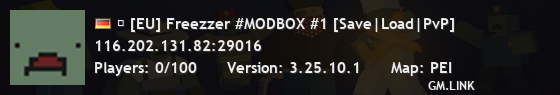  [EU] Freezzer #MODBOX #1 [Save|Load|PvP]