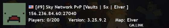 [#9] Sky Network PvP [Vaults | 5x | Elver ]