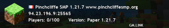 Pinchcliffe SMP 1.21.7 www.pinchcliffesmp.org
