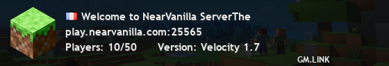 Welcome to NearVanilla ServerThe