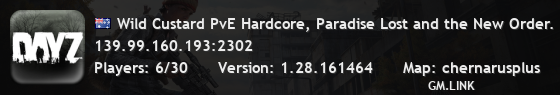 Wild Custard PvE Hardcore, Paradise Lost and the New Order.