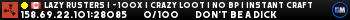 Lazy Rusters I - 100x | Crazy Loot | No BP | Instant Craft