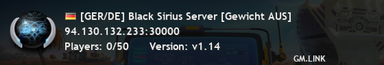 [GER/DE] Black Sirius Server [Gewicht AUS]