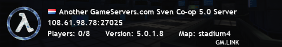 Another GameServers.com Sven Co-op 5.0 Server