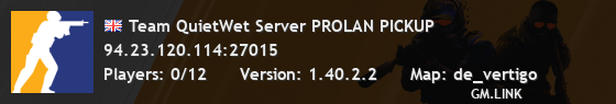 Team QuietWet Server PROLAN PICKUP