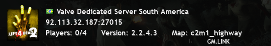 Valve Dedicated Server South America