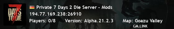 Private 7 Days 2 Die Server - Mods