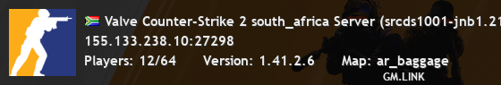 Valve Counter-Strike 2 south_africa Server (srcds1001-jnb1.213.