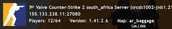 Valve Counter-Strike 2 south_africa Server (srcds1002-jnb1.213.