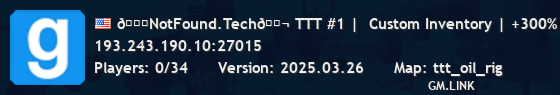 🎃NotFound.Tech🍬 TTT #1 |  Custom Inventory