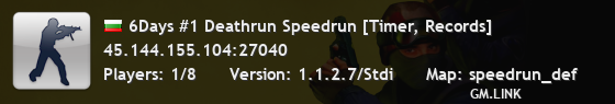 6Days #1 Deathrun Speedrun [Timer, Records]