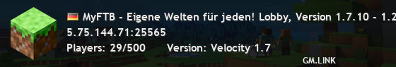 MyFTB - Nur wenige gebannte Items Lobby, Version 1.7.10 - 1.21.8