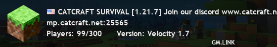CATCRAFT SURVIVAL [1.21.7] Join our discord www.catcraft.net