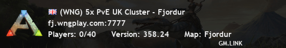 (WNG) 5x PvE UK Cluster - Fjordur