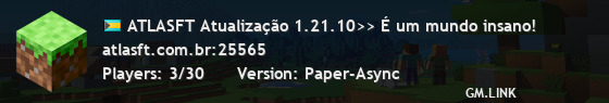 ATLASFT Cidades 1.21.10>> Bem-vindo de volta
