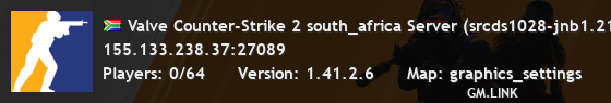 Valve Counter-Strike 2 south_africa Server (srcds1028-jnb1.213.