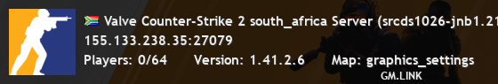 Valve Counter-Strike 2 south_africa Server (srcds1026-jnb1.213.