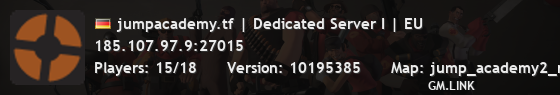 jumpacademy.tf | Dedicated Server I | EU