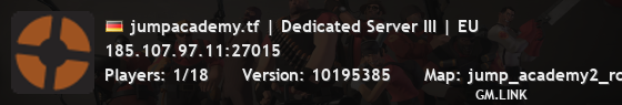 jumpacademy.tf | Dedicated Server III | EU