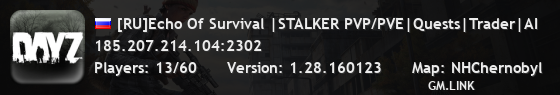 [RU]Echo Of Survival |STALKER PVP/PVE|Quests|Trader|AI
