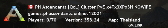 PH Ascendants [QoL] Cluster PvE x4Tx3XPx3H NOWIPE
