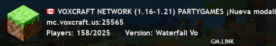 VOXCRAFT NETWORK (1.16-1.21) DISCORD discord.gg/voxcraft»