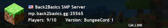 Back2Basics SMP Server