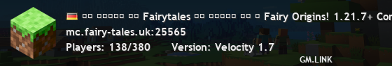 ── ⋆⋅☆⋅⋆ ── Fairytales ── ⋆⋅☆⋅⋆ ── ✨ Fairy Origins! 1.21.7+ Community SMP ✨