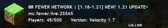 FEWER NETWORK | [1.18-1.21] NEW! 1.21 UPDATE→