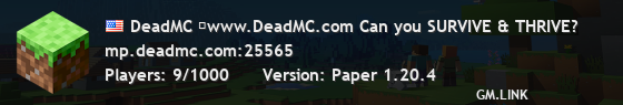 DeadMC ✘www.DeadMC.com Can you SURVIVE & THRIVE?