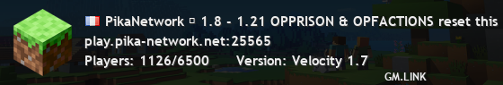 PikaNetwork ▏ 1.8 - 1.21 NEW SKYMINES SEASON