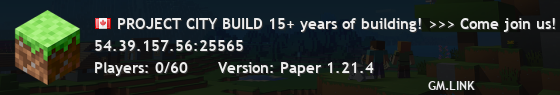 PROJECT CITY BUILD 15+ years of building! >>> Come join us! 1.21.4 ][