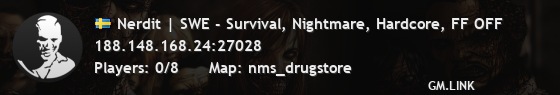 Nerdit | SWE - Survival, Nightmare, Hardcore, FF OFF