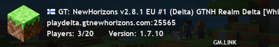 GT: NewHorizons v2.8.1 EU #1 (Delta) GTNH Realm Delta [Whitelist]