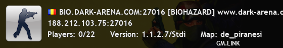 BIO.DARK-ARENA.COM:27016 [BIOHAZARD] www.dark-arena.com