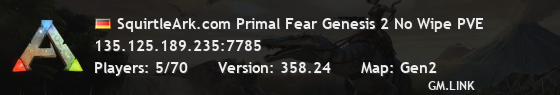 SquirtleArk.com Primal Fear Genesis 2 No Wipe PVE