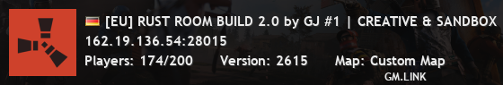 [EU] RUST ROOM BUILD 2.0 by GJ #1 | CREATIVE & SANDBOX