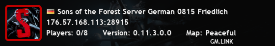 Sons of the Forest Server German 0815 Friedlich