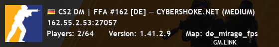 CS2 DM | FFA #162 [DE] — CYBERSHOKE.NET (MEDIUM)