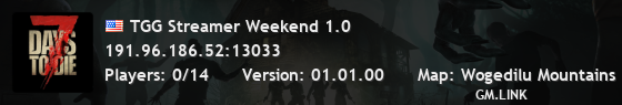 TGG Streamer Weekend 1.0