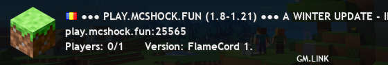 ●●● PLAY.MCSHOCK.FUN (1.8-1.21) ●●● A WINTER UPDATE - INTRA ACUM