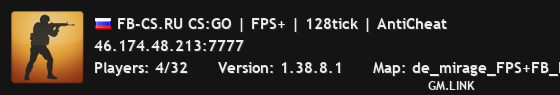 FB-CS.RU CS:GO | FPS+ | 128tick | AntiCheat