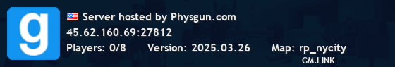 Server hosted by Physgun.com