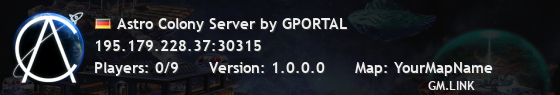 Astro Colony Server by GPORTAL