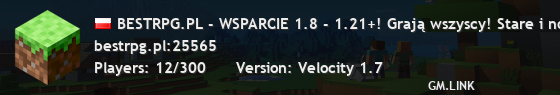 BESTRPG.PL - NOWA ODSŁONA! Nowe mapy, zabezpieczenia i regiony! Lepsza stabilność!