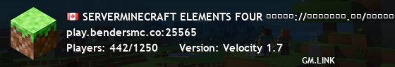 SERVERMINECRAFT ELEMENTS FOUR ʜᴛᴛᴘꜱ://ᴅɪꜱᴄᴏʀᴅ.ɢɢ/ʙᴇɴᴅᴇʀꜱᴍᴄ