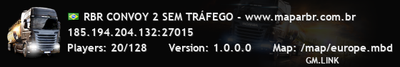 RBR CONVOY 2 SEM TRÁFEGO - www.maparbr.com.br