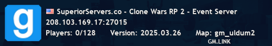 SuperiorServers.co - Clone Wars RP 2 - Event Server